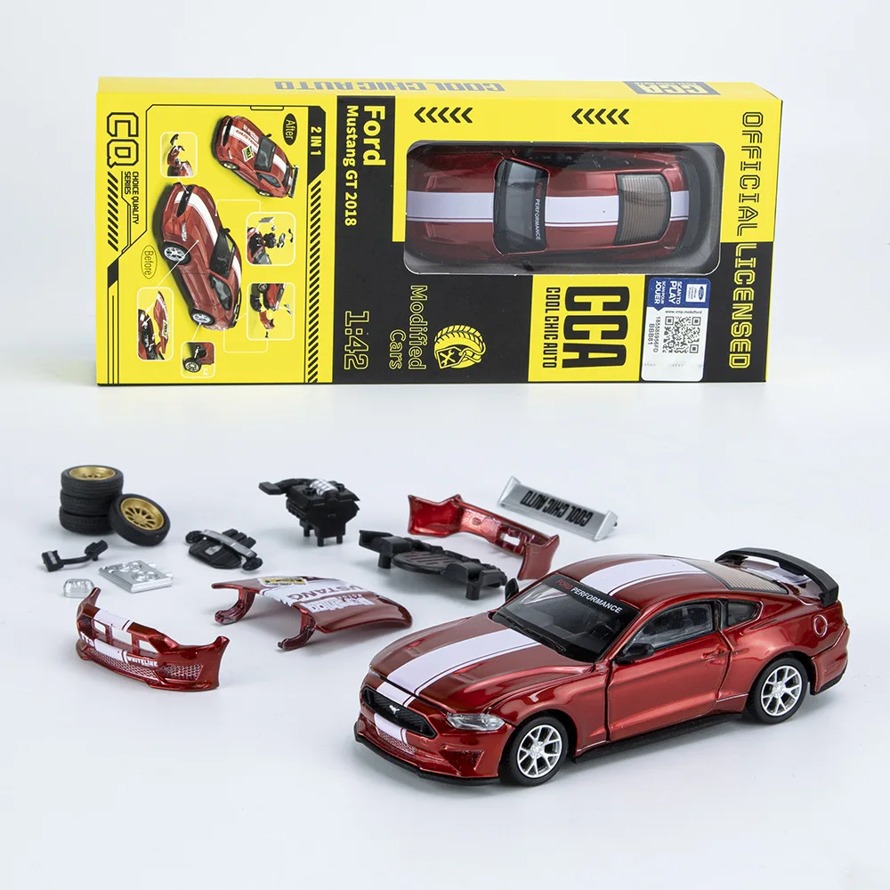 1/42 Ford Mustang GT Alloy Car model Assembled Version