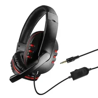 3.5mm Headphones Wired Gaming Headset Earphones For PS4 Play Station 4 Game PC Chat Headset  With Microphone 3