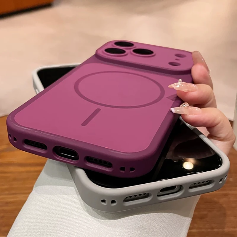 Matte Armor Magnetic Shockproof Magsafe Phone Case