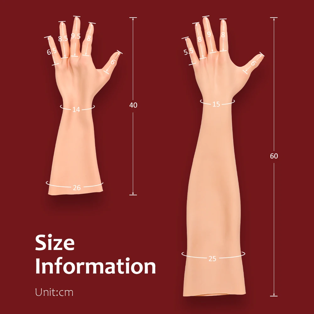 KUMIHO 1 Pair Transgender Glove Silicone Soft Realistic Hand Glove