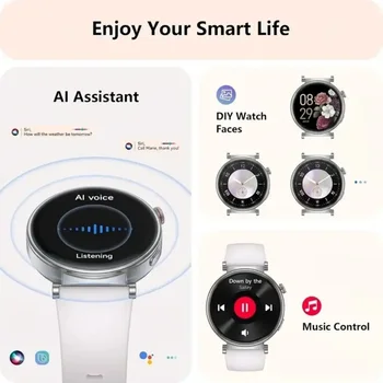 Smart Watch for Women, Fitness Tracker & Activity Tracker with Bluetooth Calls (Answer/Make), 1.8' HD/AMOLED Smartwatch for IOS/Android, 100+ Sport Modes, IP67 Waterproof, Heart Rate/SpO2/Sleep Monitor, 7 Bands 8