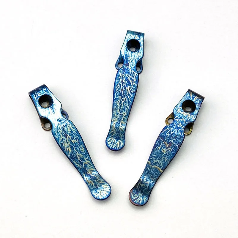 

3 шт. / партия титановых ножей с глубоким карманным зажимом для изготовления и замены оригинального ножа Spyderco Saman C229 DIY