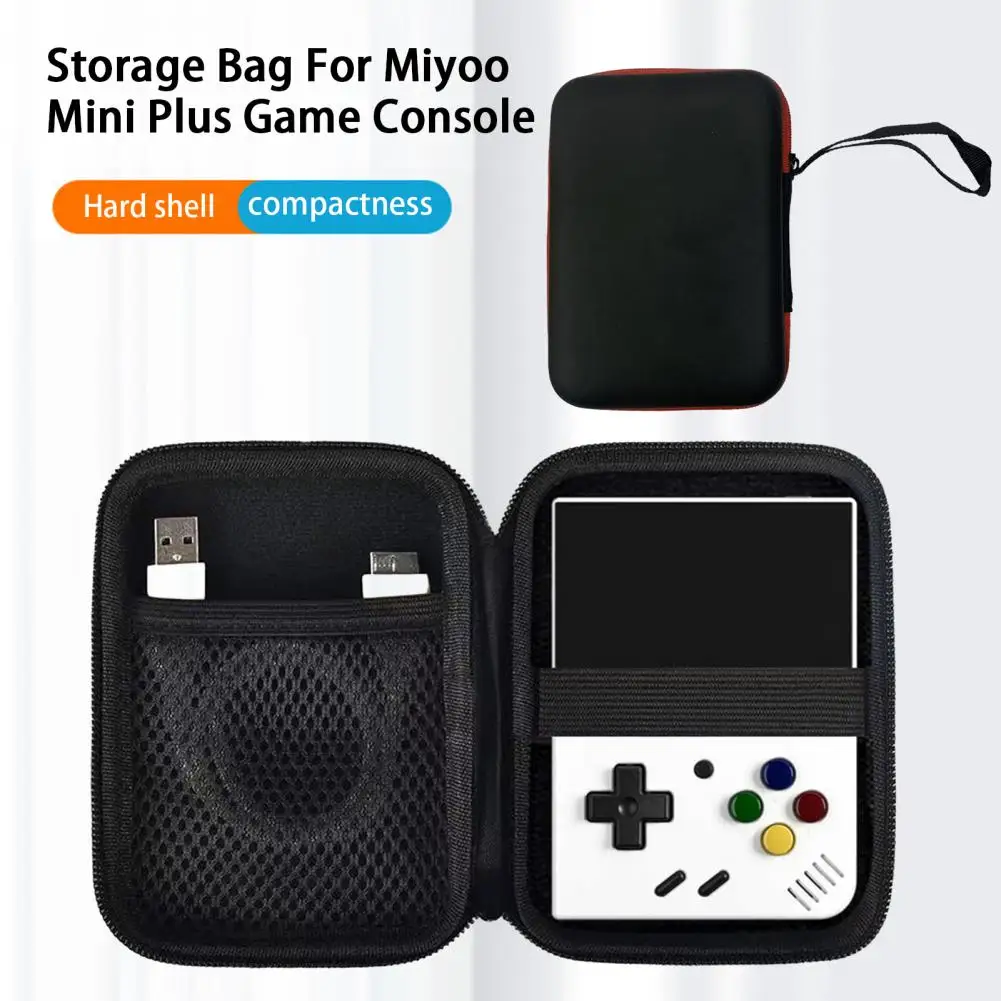 Tolex Bag Of Miyoo Mini Plus Console Per Videogiochi Portatile Retrò Custodia Nera Impermeabile Di Miyoo Mini + Mini Borse Portatili