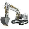 In Stock LESU 945 1/14 Metal RC Hydraulic Excavator Remote Controlled Digger Black Tracks Model Kits New Model Light Toys 6