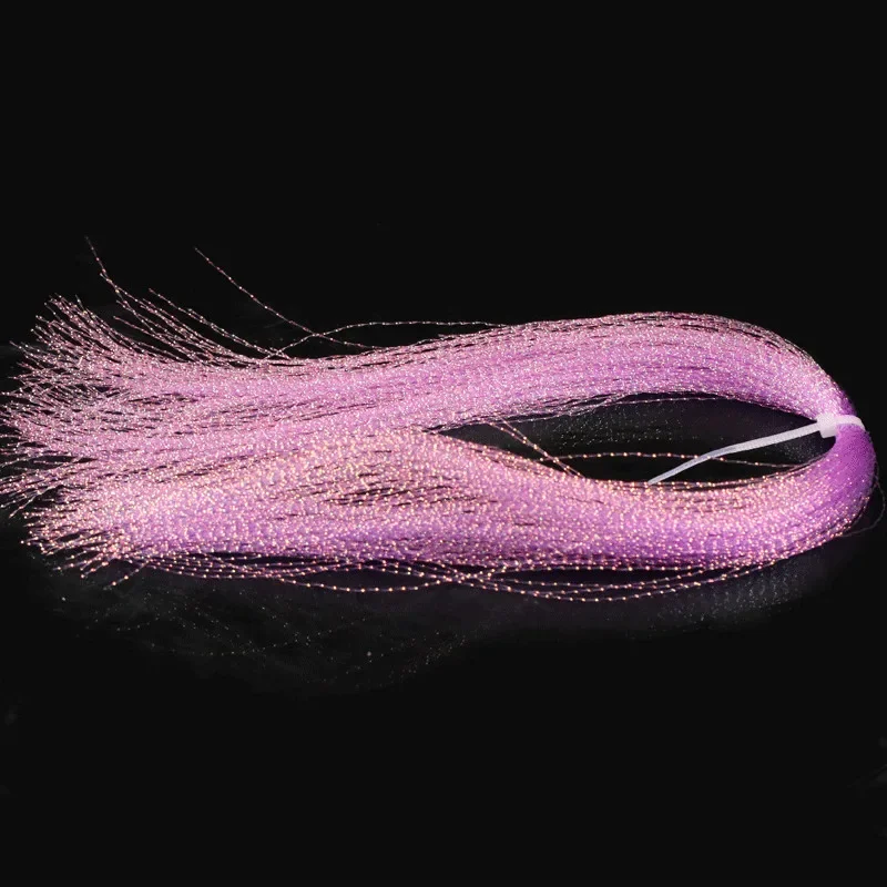 110Pcs 35cm Fly Fishing Tinsel Twisted Strand String Line Tying  Flash crystal Shining DIY Material Assist Hooks Lure Flies