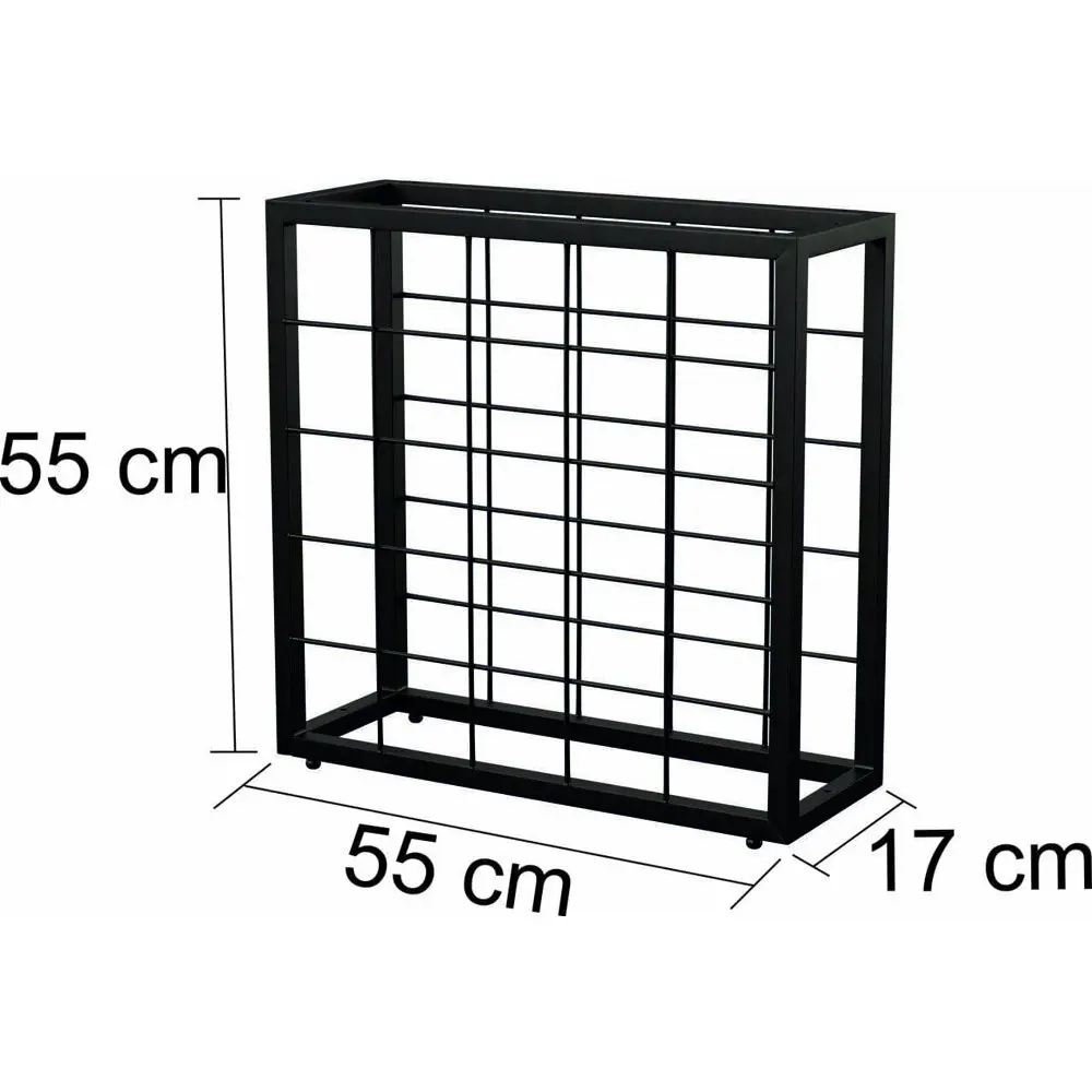 YEVA METAL 25 Bottle Rustic Metal Wine Rack