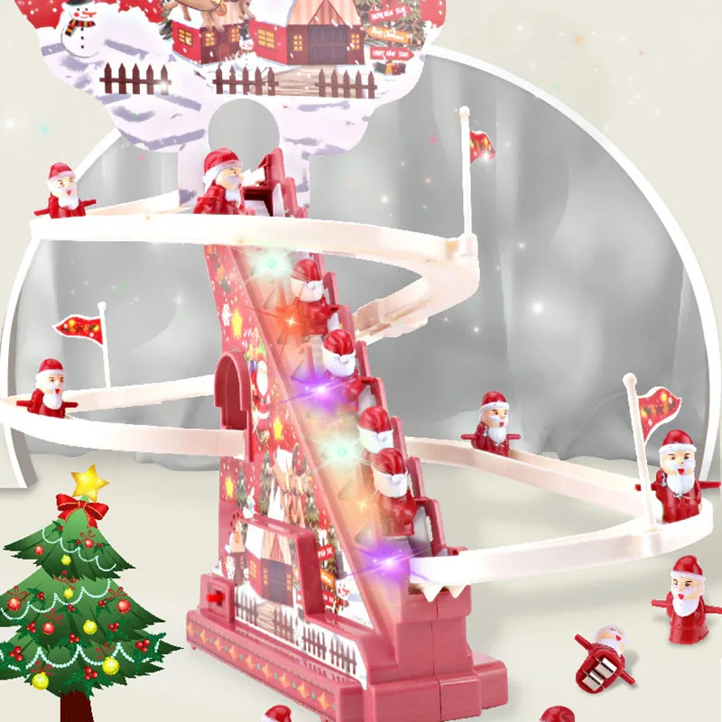 

NEW Christmas Train Santa Electric Track Toys with Lights Music For Home 2023 Xmas Natal Navidad Noel kids Gifts New Year 2024