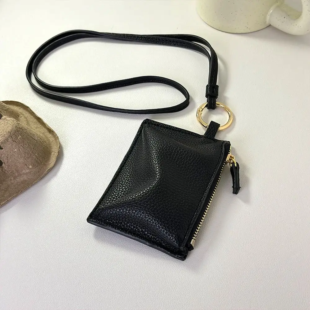 PU Leather Leopard Print Coin Purse Hanging Neck Shoulder Bag Mini Storage Bag Lipstick Earphone Pouch for coin purse
