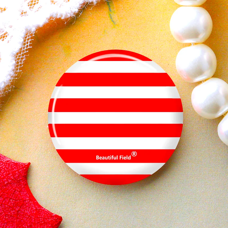 DIY Round Glass Cabochon Set for Handmade Photo Crafts
