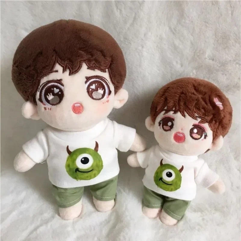 15cm 20cm Cute Green Little Monster Set Baby Clothes Star Doll Suitable Doll Clothes 2