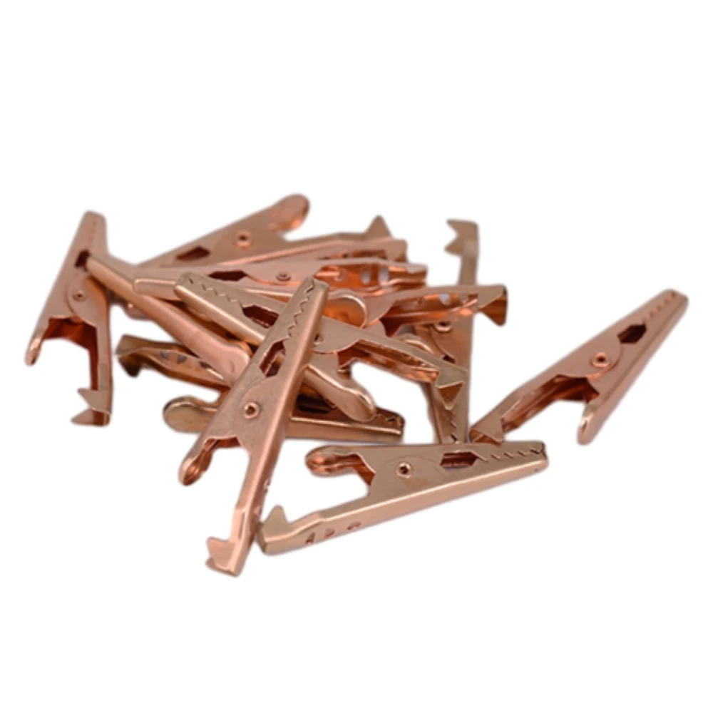 35mm Auto Battery Alligator Clip Pure Copper Crocodile Electrical Clamps Testing Probe Meter Boot 10PCS