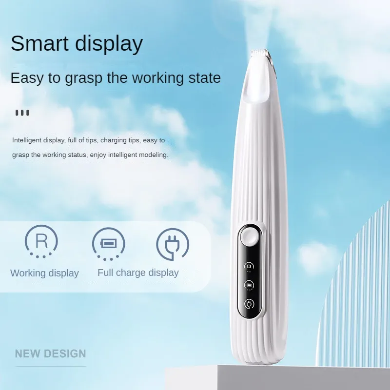 Pet Hair Trimmer Clipper Rechargeable Pet Hair Trimmer Foot Shaver Wih LED Light Electric Hair Clippers