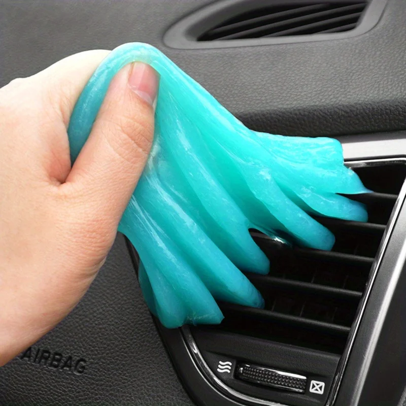 70g Blue Jelly Cleaning Gel for Car Interior Grime Removal Durable Soft Rubber Cleaner