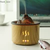 Flame Volcano Humidifier Aroma Diffuser Ultrasonic Mist Maker Fogger LED Essential Oil 500ml Home Diffuser With Remote Control 1