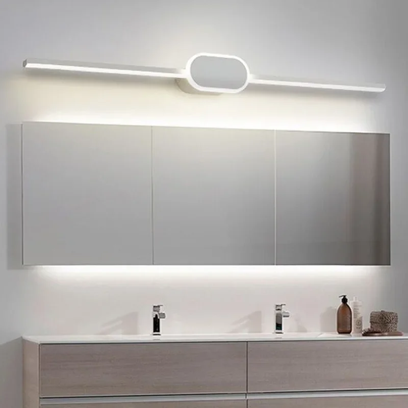 Modern LED Wall Lamp Three Colors for Bathroom Aluminum