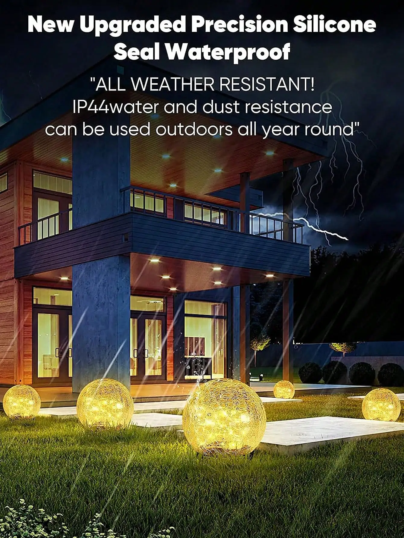 Description Picture 6 of itemSolar Crack Ball Light Waterproof Garden Ornament Inserting Ground Lamp