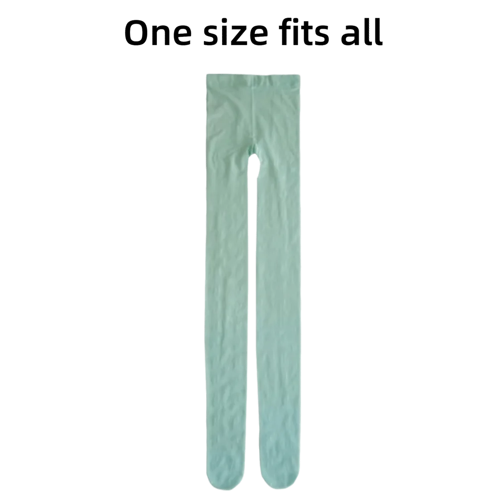 Breezy Mint Green Women's Lace Leggings - Breathable Nylon Pantyhose