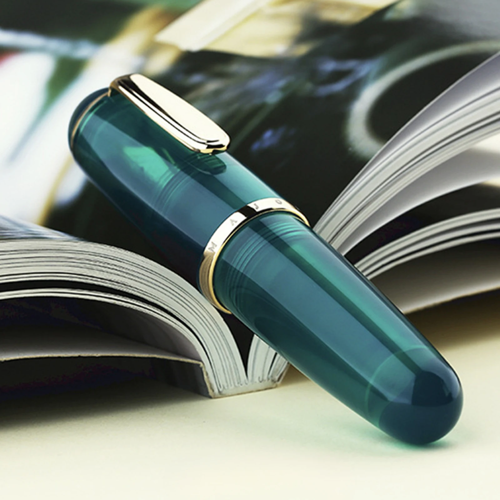 New MOONMAN Q1 Fountain Pens Mini Pocket-Size Acrylic Transparent muilticolor ink pen EF/F Nib Portable Office School stationery 2