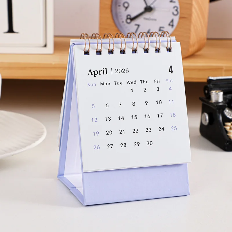 2026 Mini Morandi Farbkalender Kleiner Schreibtischkalender Memo-Kalender Planer Desktop-Dekoration Bürobedarf Neujahrsgeschenke – Detail 14