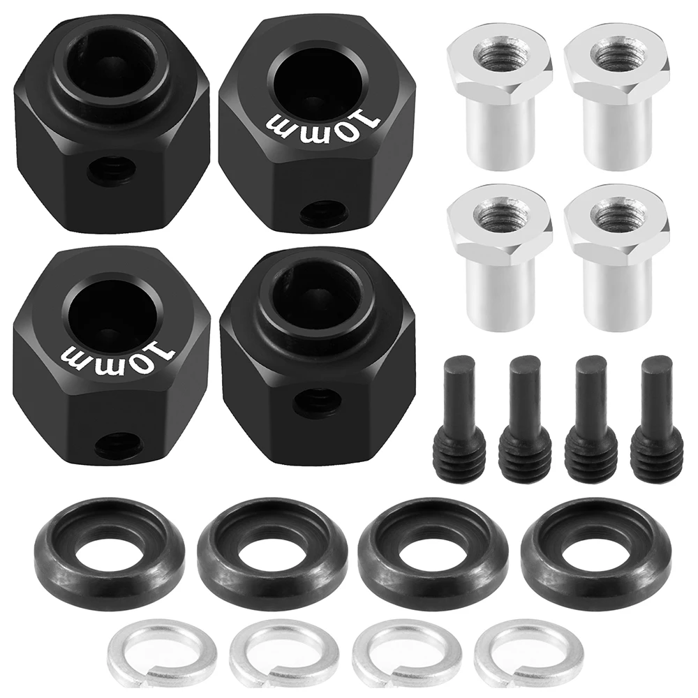 Kupfer Rad-Hex Felgenmuttern Set Für TRX4 1/10 RC Auto – 10 Mm Dicke, 4 Stück, Goldfarben
