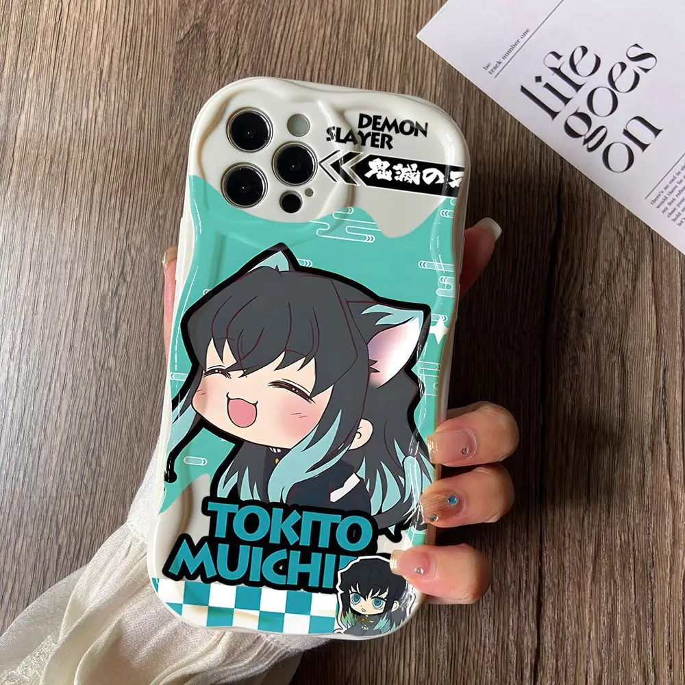 thumbnail image 1 of Funda de teléfono Demon Slayer Nezuko Tanjirou para Xiaomi Redmi Note 13 12 12S 11 11S 10 Pro Plus A3 13C 12C 10C 9C 4G 5G Funda cremosa, 1 of 5