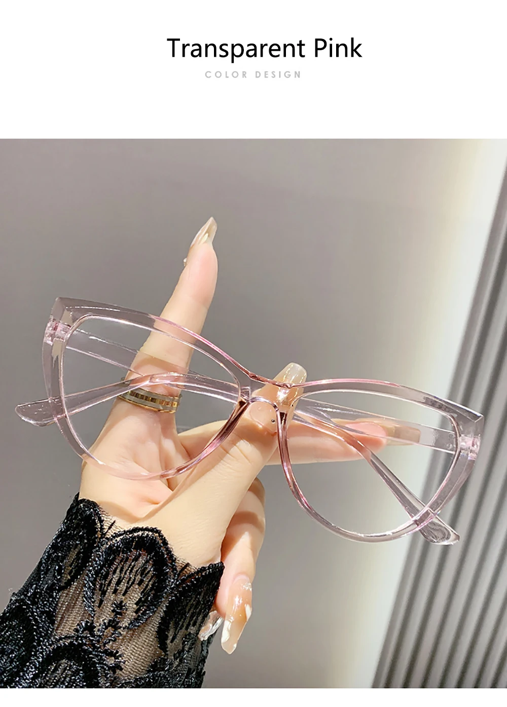 KLASSNUM Women Cat Eye Myopia Glasses Fashion Trendy Anti-blue Light Near Sight Eyepiece Vintage Lens Minus Eyewear 0 To-6.0 myopia glasses,anti blue light glasses