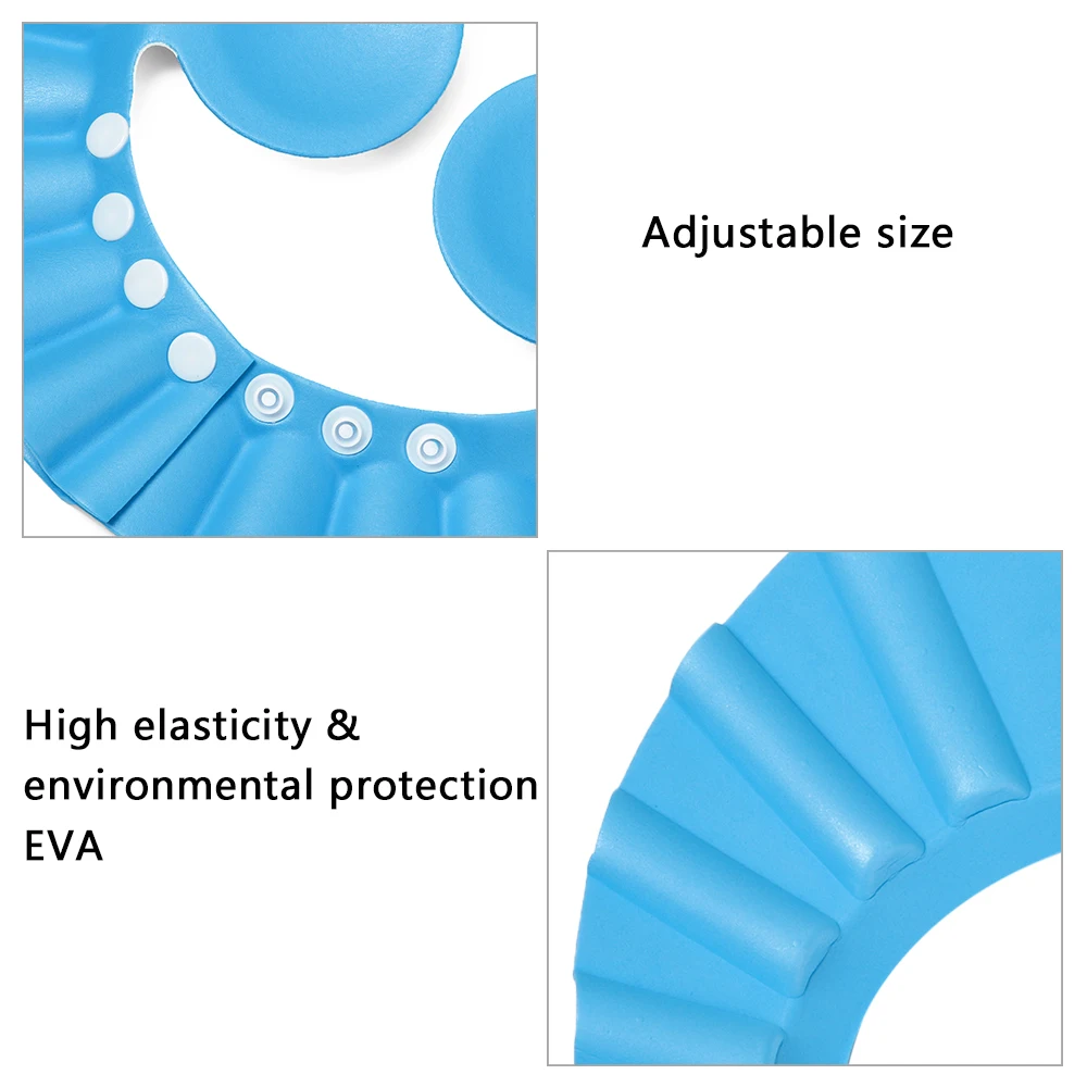 Adjustable Baby Shower Caps Child Kids Waterproof Shampoo Hat Boys Girls Wash Hair Bath Shield Ear Eye Protection Visor Caps hair wash hat shampoo shower cap hair wash shield