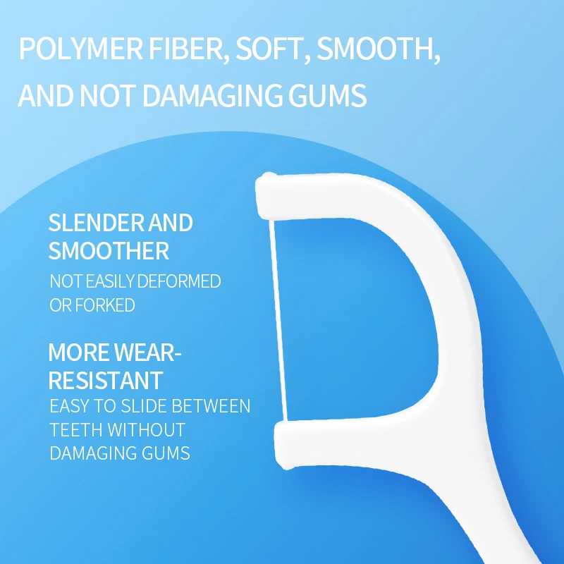 Dental Floss Sticks Dental Floss Oral Cleaning Tool 500pcs
