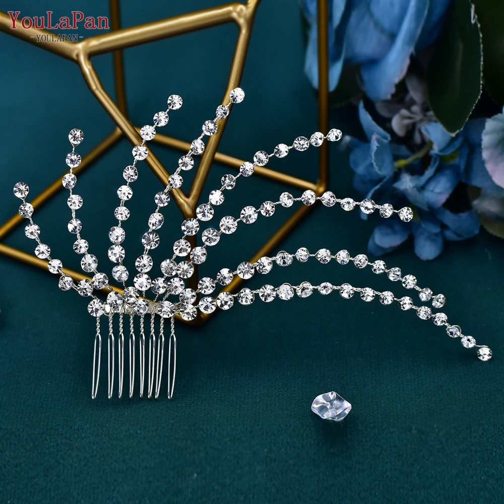 Rhinestone Wedding Hair Comb For Bride And Bridesmaid Hair Clips_voghion.com