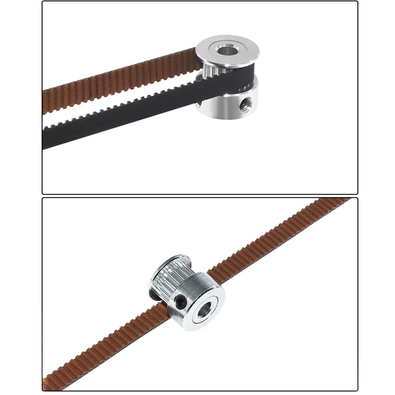 5M/10M/20M/50M/lot GT2-6mm/10 mm Terbuka Timing Belt GT2 Belt karet Serat Aramid Memotong 3D Printer Grosir 3d printer belt