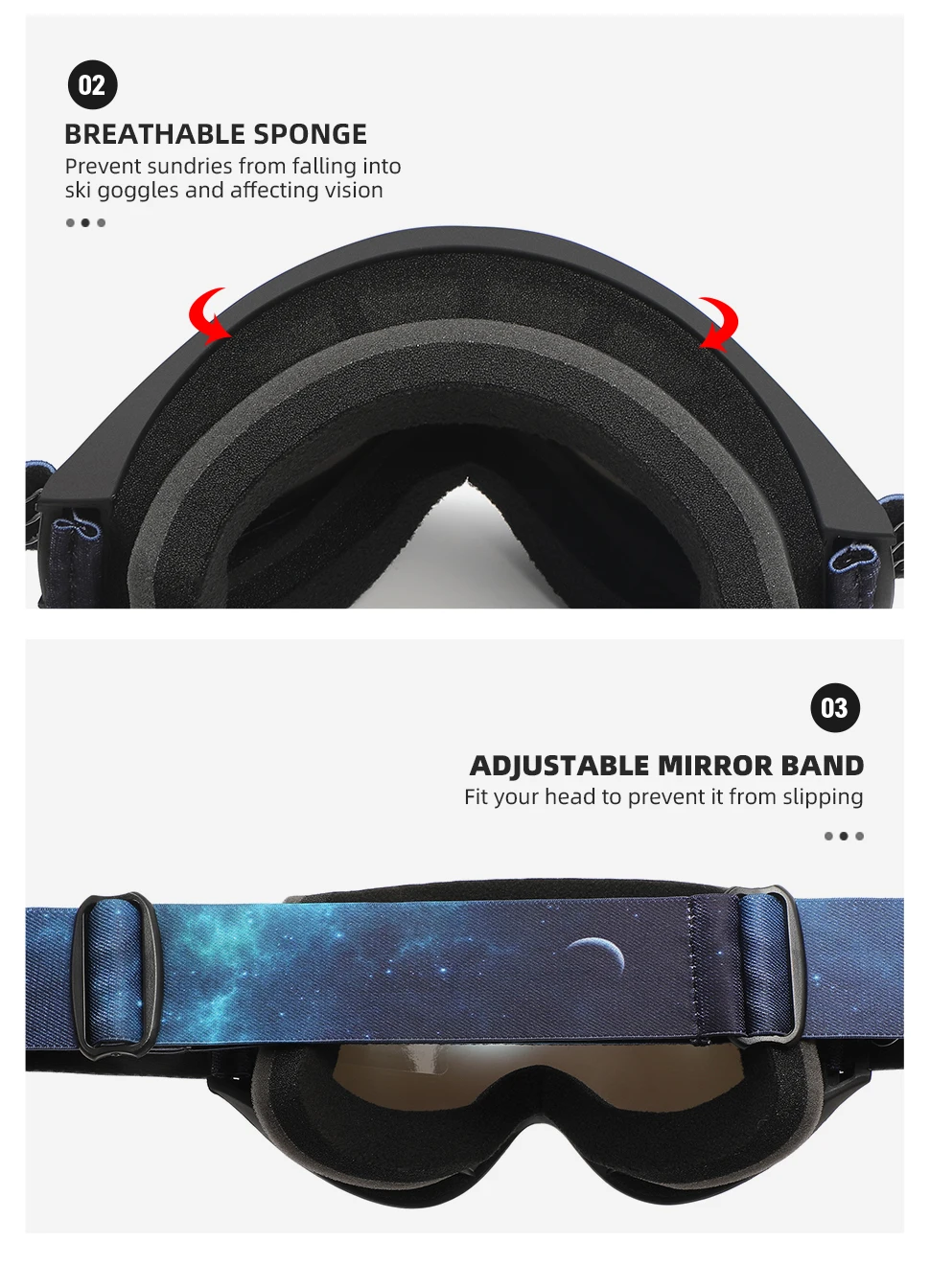 Skiing Goggles Windproof Cycling Motorcycle Goggles Winter Anti-Fog Snowboard Ski Glasses Ski Mask Tactical Goggle Sunglasses 6