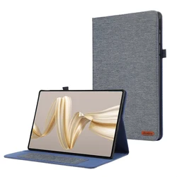 Soft Fabric Flip Stand Tablet Case - Premium Protective Shell for MatePad Pro 12.2 (Blue)