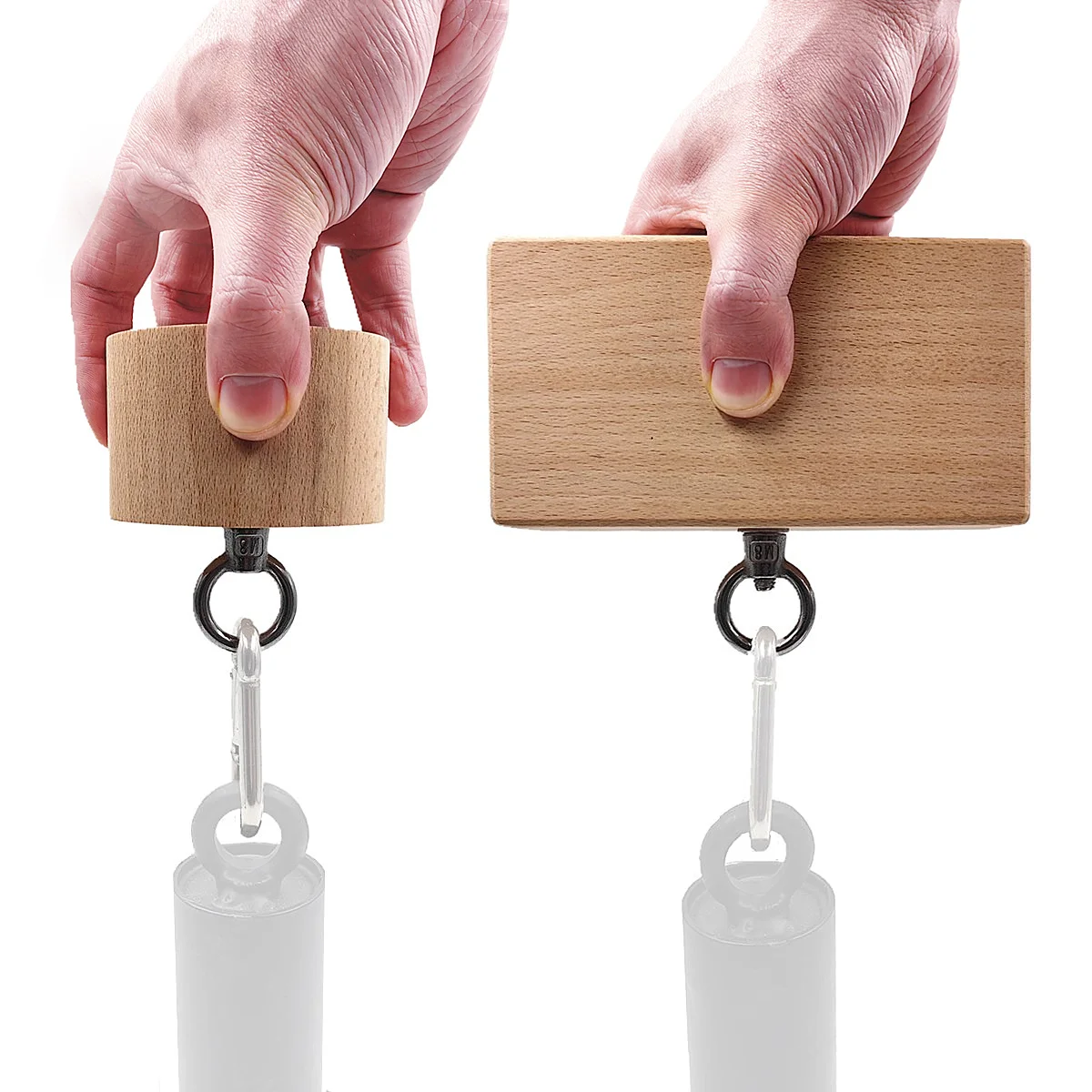 

2 in 1 DIY Wooden Pinch Block Sets Hand Grip Workout for Climbing Power Grips Forearm Finger Exerciser Strength Training