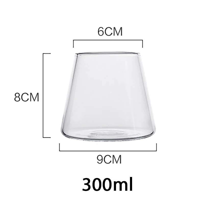 Creative Glass Glass Household High Borosilicate Glass Single Layer Transparent Glass Juice Drink Cup Drinking Cup