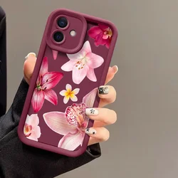 Vintage Floral Lily Butterfly Flower Phone Case - Shockproof Soft Silicone Cover - Pixel 9 ProXL 5G (JGJHCX155J7)