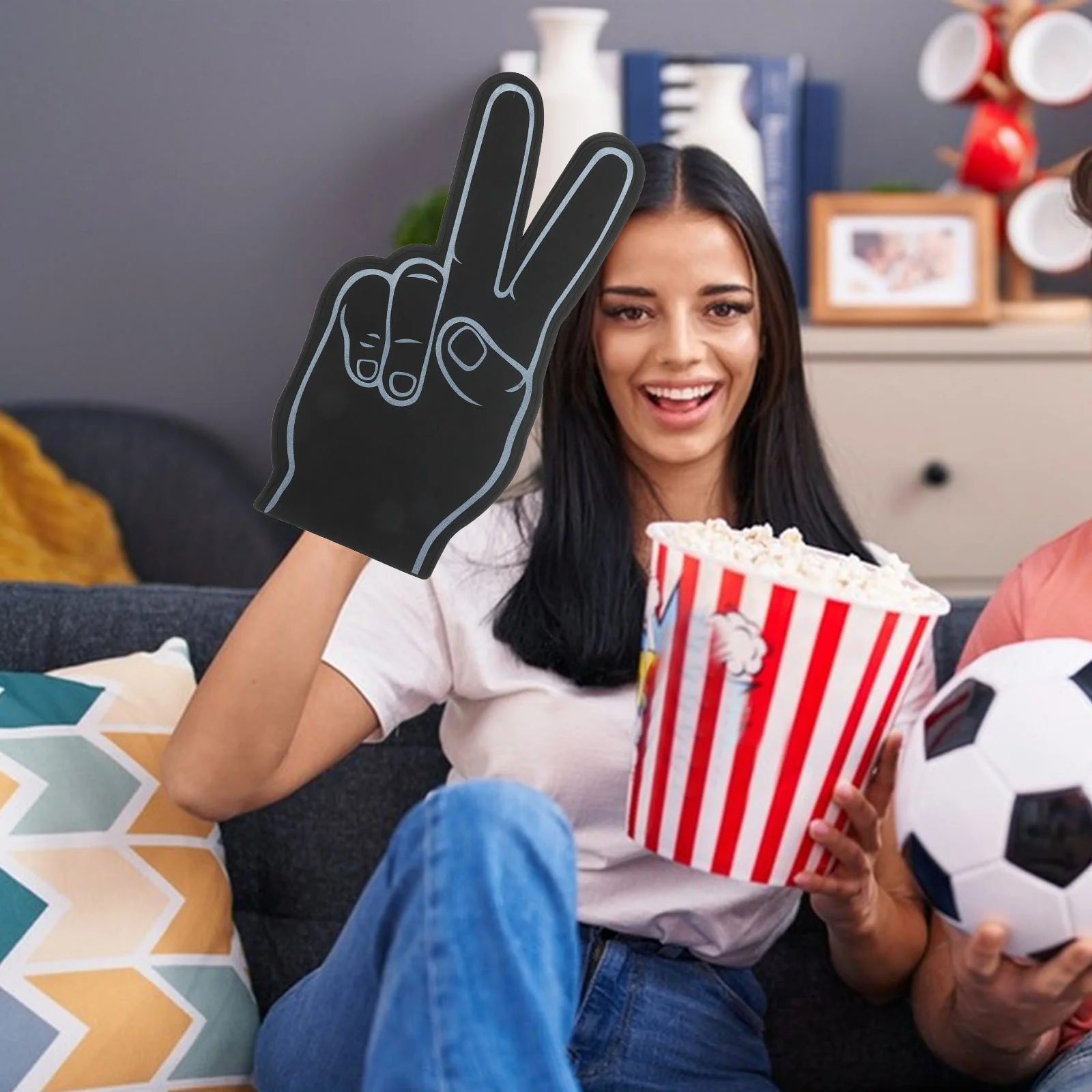 Cheerleading Hand Gesture Foams Finger for Sporting Events Party Noisemaker Supply