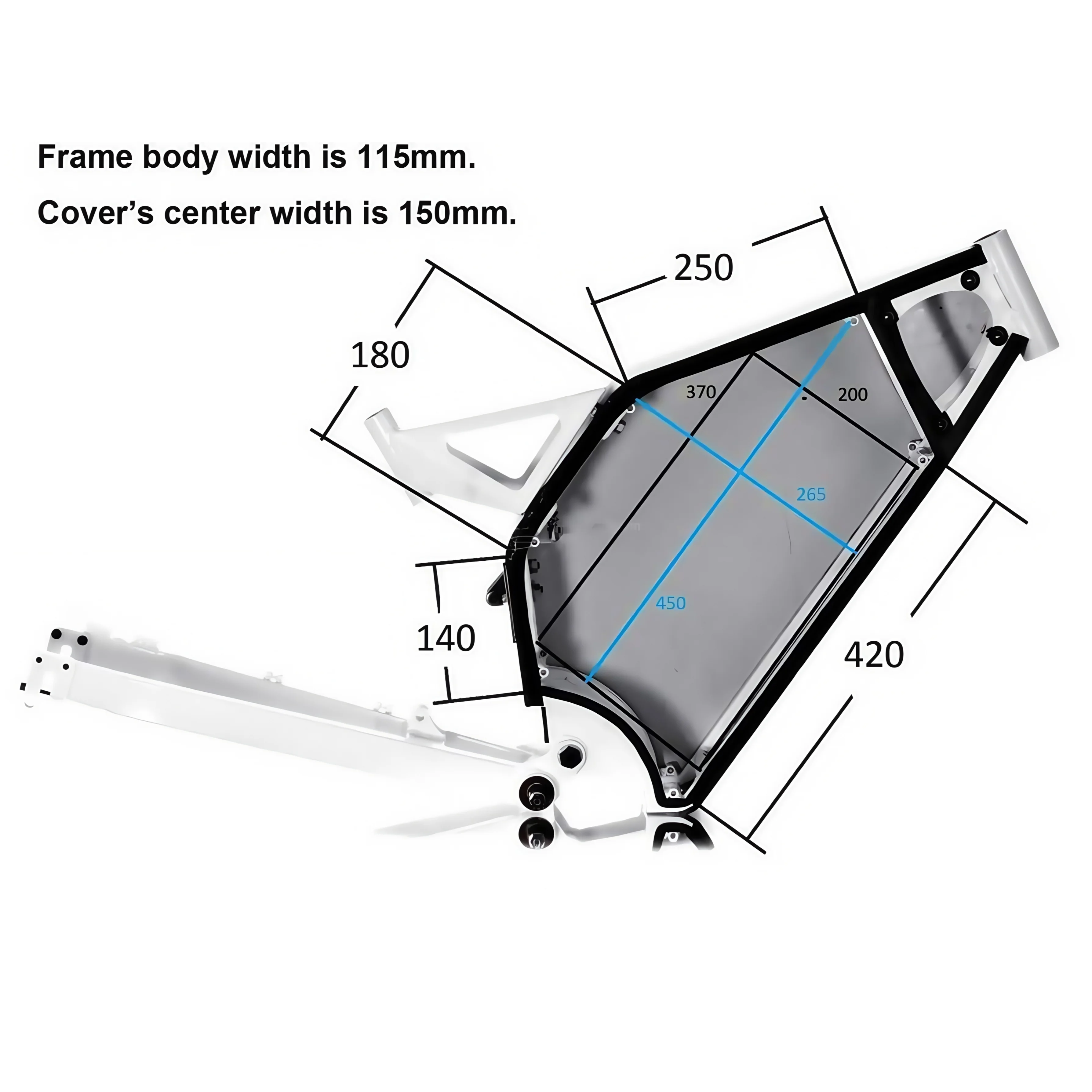 72V 40AH/45AH/49AH 150-200A Most Powerful Fat Body Stealth Bomber Lithium Battery with 6A or 10A Charger