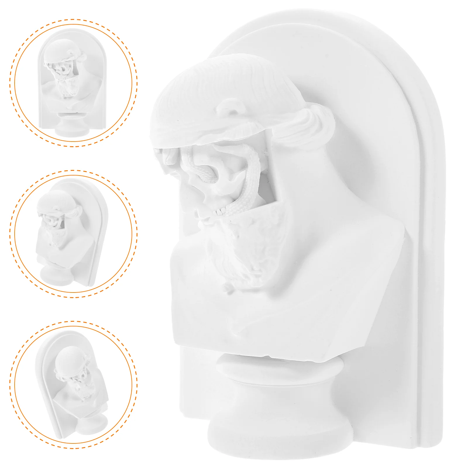 

Resin Statue Greek Figure Sculpture Decor Crafts Home Dining Table Ornaments Photo Props