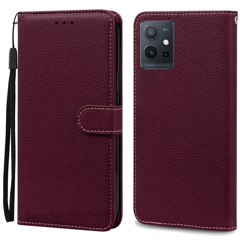 Leather Flip Wallet Case with Stand