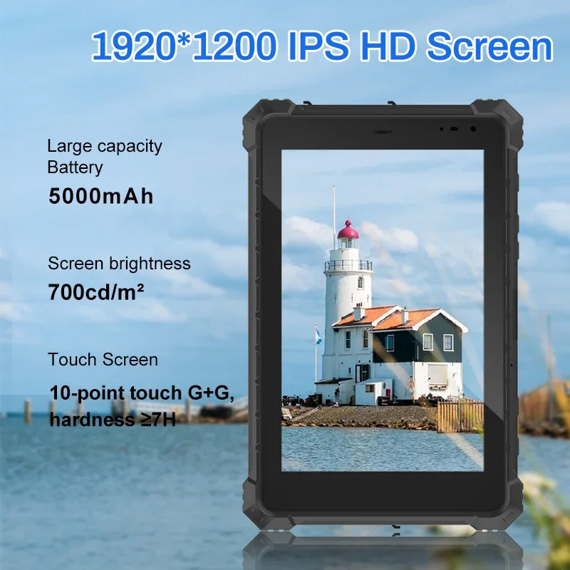 10 Inch Rugged Tablet LINUX OS Ubuntu 20.04.6 i5-10210Y CPU 8G+128G 2D Scanner IP68 Waterproof Industrial Tablet