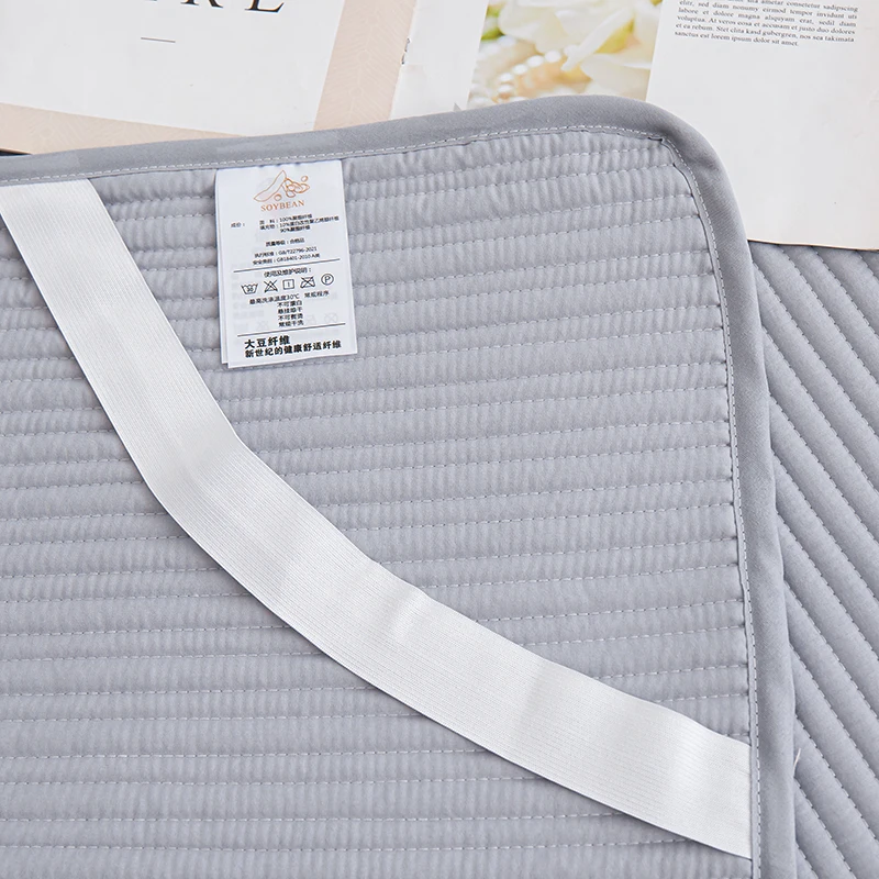 3PC quilted solid color patterned mattress cover Bedroom dormitory washable machine washable (pillowcase included)