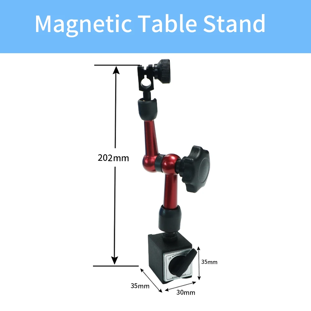 Description Picture 2 of itemShahe New Adjustable Magnetic Base Stand Holder For Indicators Magnetic Force 30KG