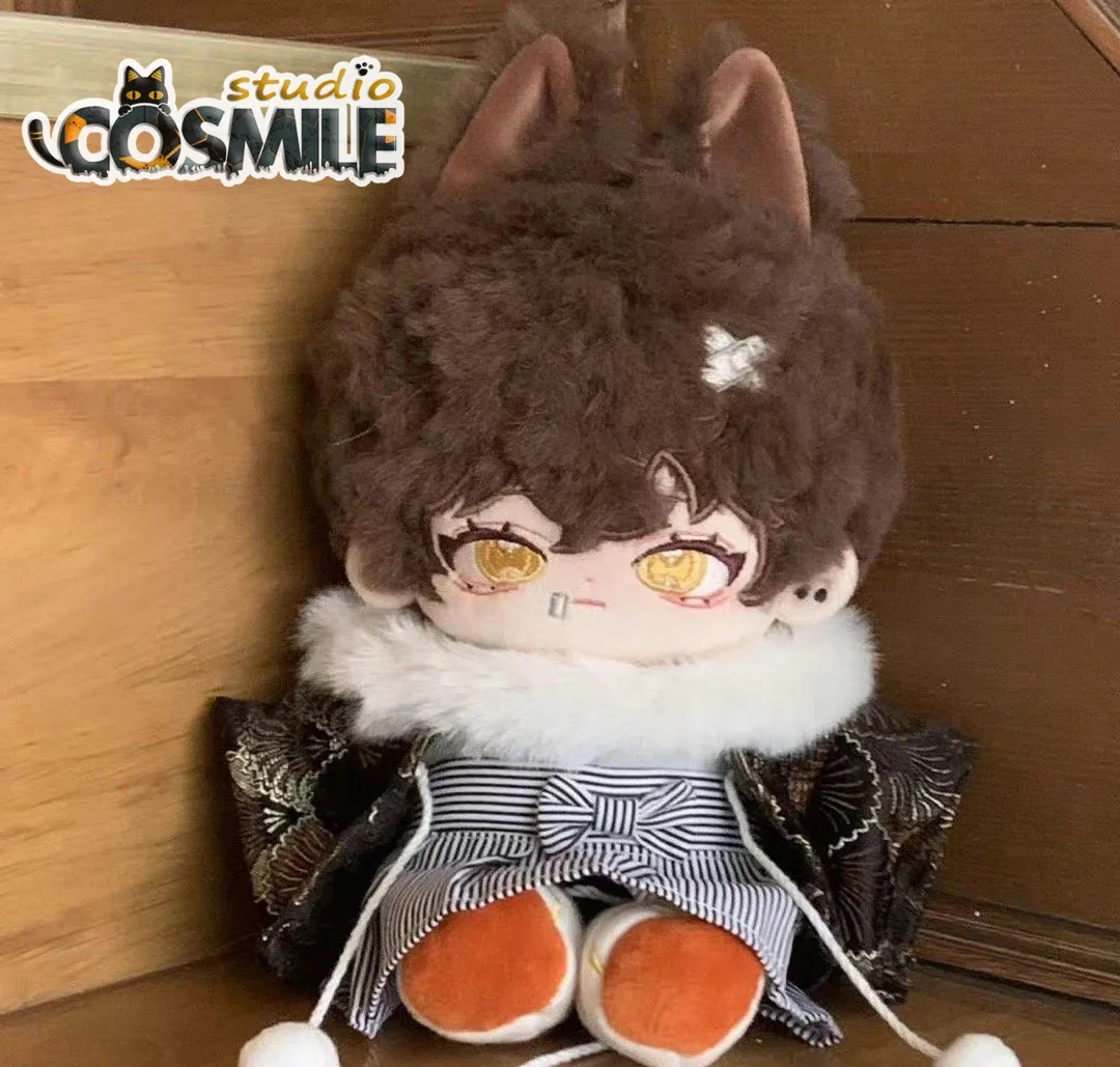 

Cosmile No attributes Wolf Animal Ears Monster Unique Rabbit Fur Stuffed Plushie 20cm Plush Doll Body Toy Sa XA