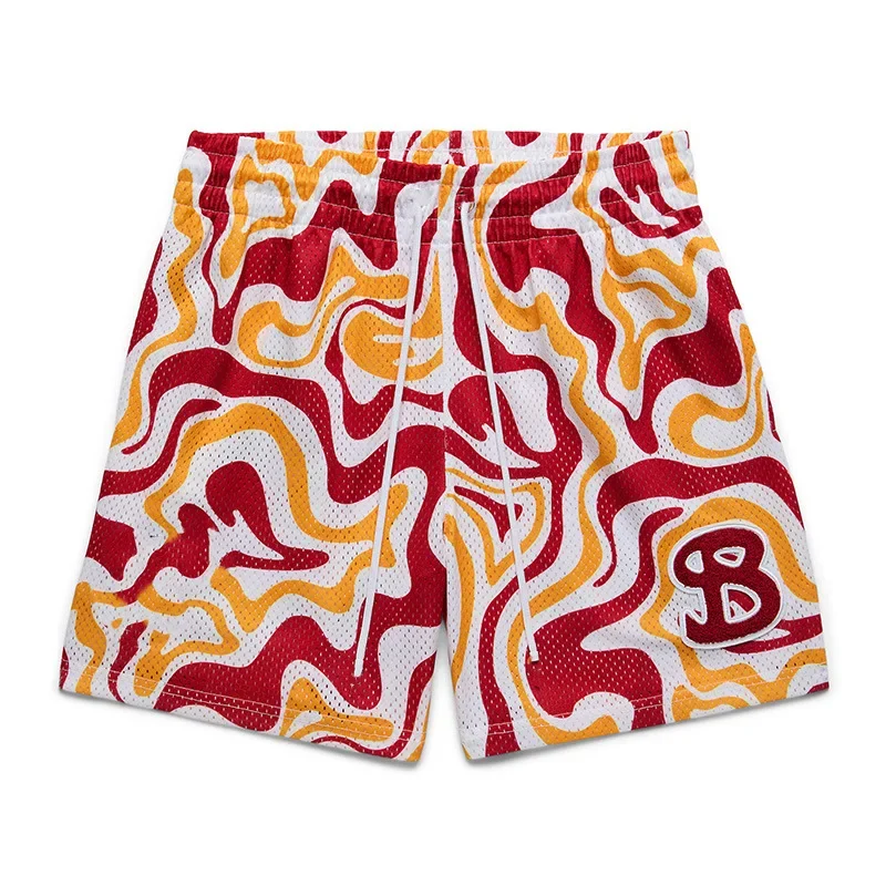 Sports Shorts Summer Basketball Mesh Breathable quick drying quarter Sports Shorts Men Sportswear