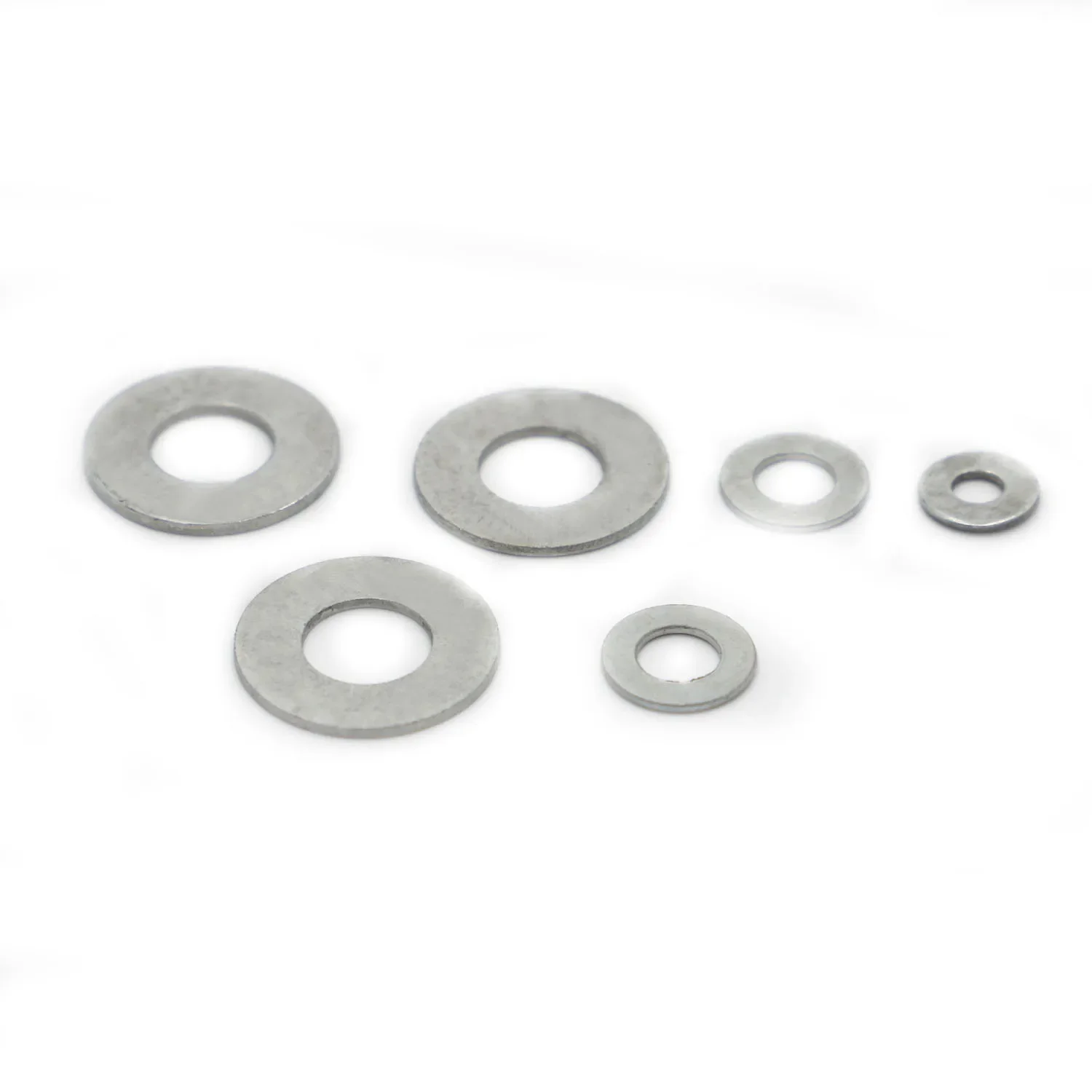 M2 M2.5 M3 M3.5 M4 M5 M6 M8 M10 M12 M14 M16 Zinc-plated Carbon Steel Flat Washer Plain Gasket 10/50/100pcs