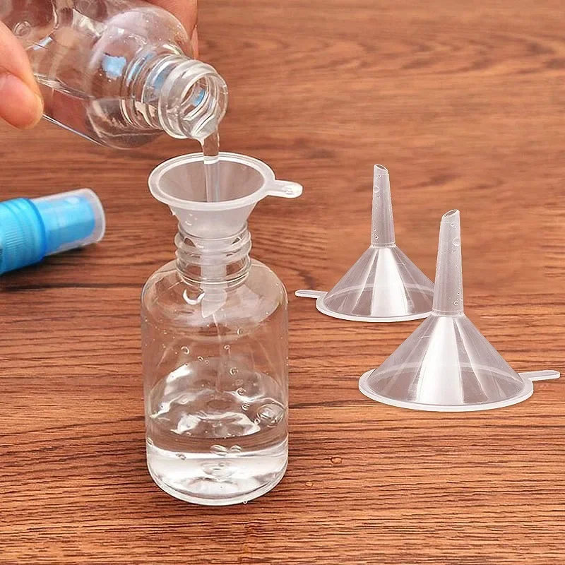 30/1Pcs Mini Clear Funnels Multi-Purpose Small Mouth Liquid Oil Funnels For Liquor Perfume Diffuser Bottle Kitchen Accessories