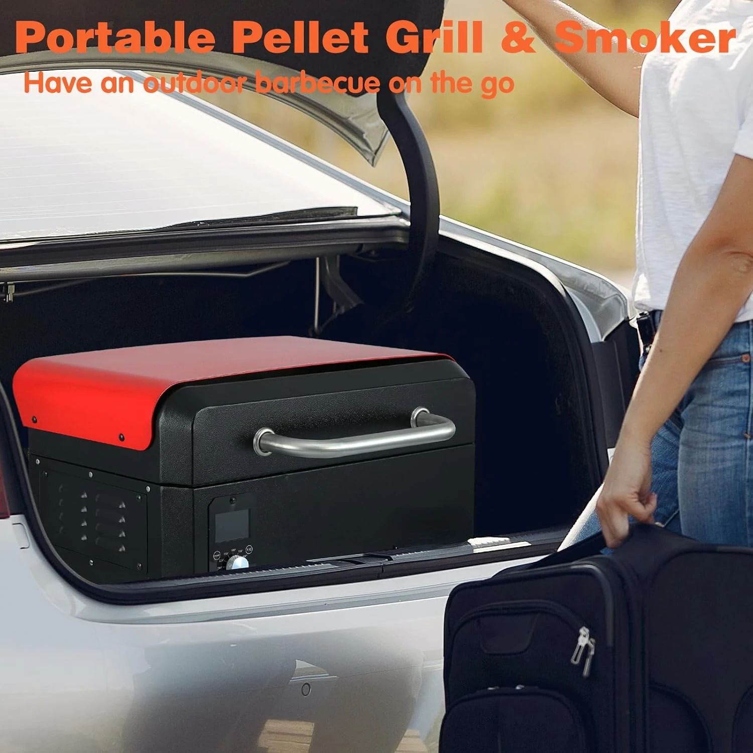Portable Wood Pellet Grill and Smoker 5