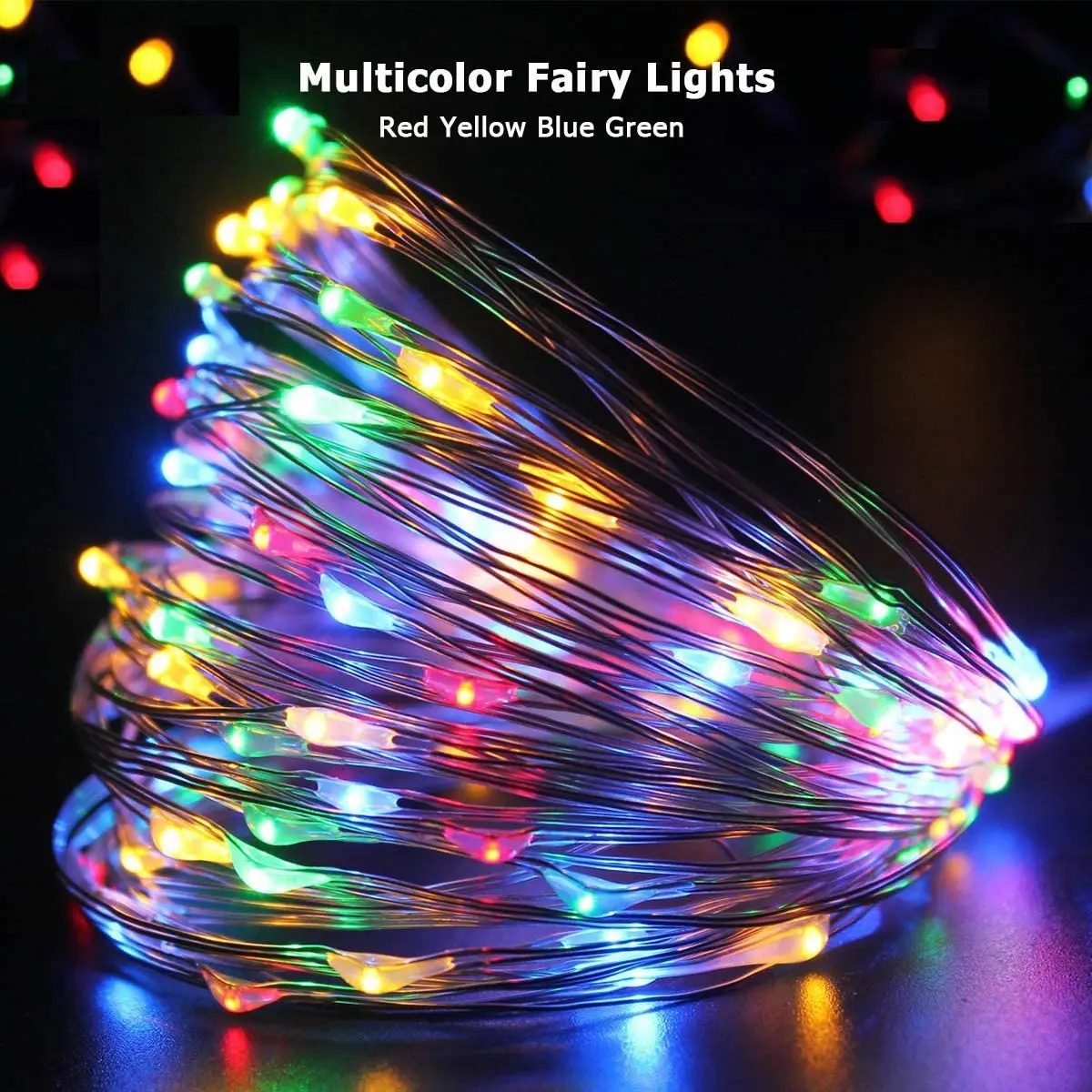 LED lights remote control home party lights USB plug birthday Christmas tree decorative music fun KTV Christmas decorative gifts star fairy lights