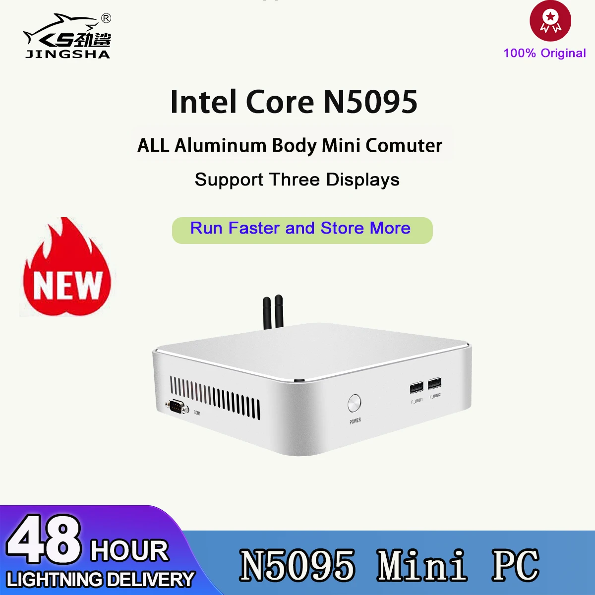 

JINGSHA Mini PC Intel Celeron N5095 Desktop Gaming Computer 8GB 16GB 32GB 128GB 256GB 512GB 1TB DDR4 WIFI BT minipc windows 11