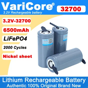 Batteria VariCore 3.2V 32700 6500mAh LiFePO4 35A Scarica Continua Massima 55A Batterie ad Alta Potenza + Fogli di Nichel Fai-da-te